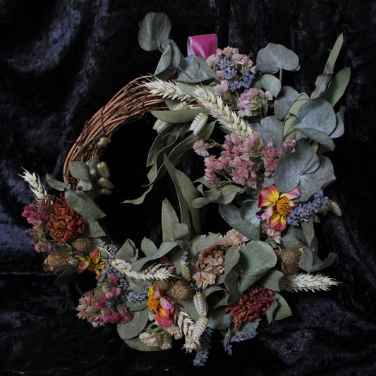 Dried floral wreath- Medium